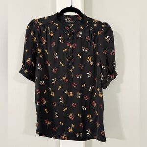 Banana Republic Floral Button-Up Blouse, M